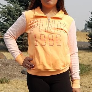 PINK pullover half-zip